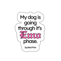 Dog Emo Phase Sticker